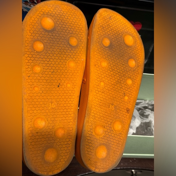 Off-White Hf Pool Sliders- Orange - Picture 6 of 7